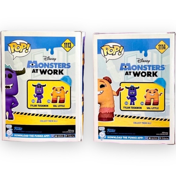 🆕 2 FUNKO POP! FIGURES - MONSTERS AT WORK - TYLOR TUSKMON + VAL LITTLE ~ Disney - Picture 6 of 9